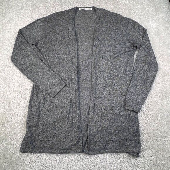 Susana Monaco Lightweight Cotton Cardigan Sweater Gray - Picture 1 of 10